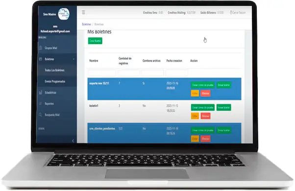 Plataforma de envío masivo desde PC - ITCloud